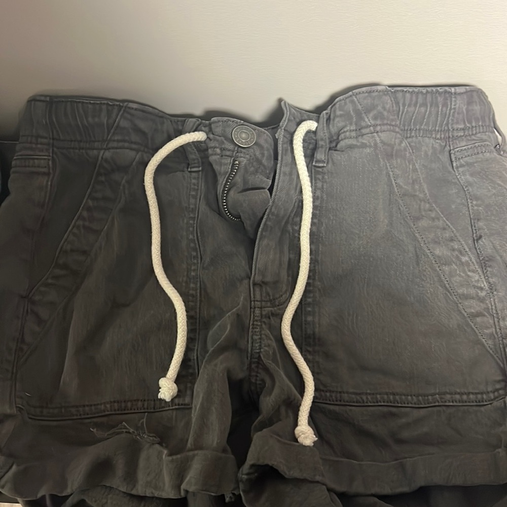 Brand new gray jean shorts with cute string